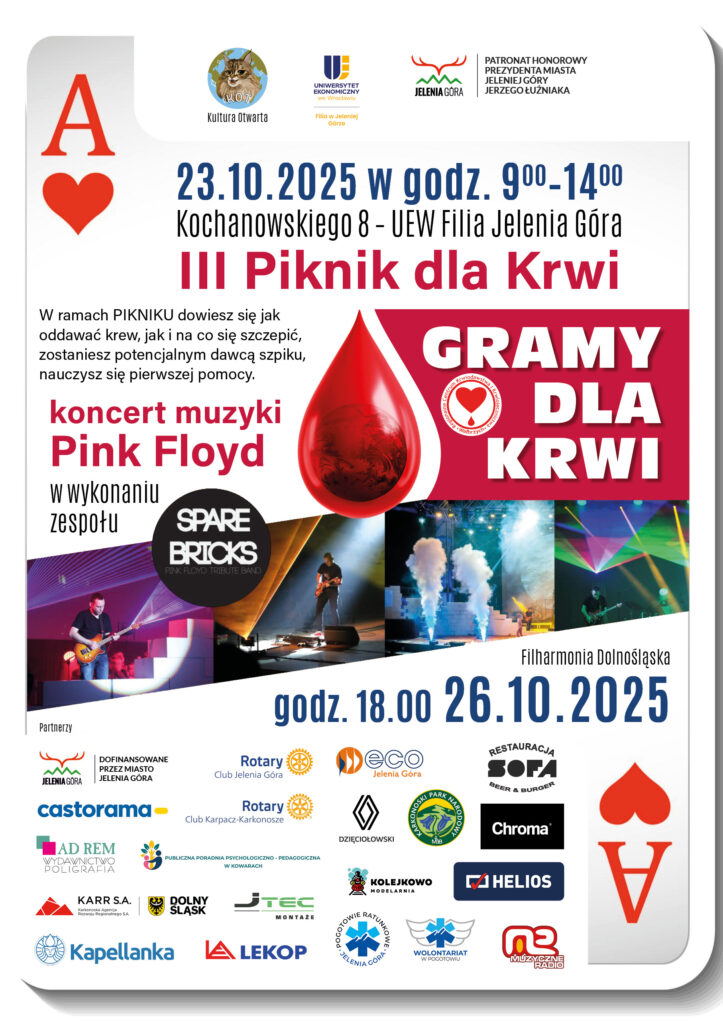 plakat III Pikniku dla krwi