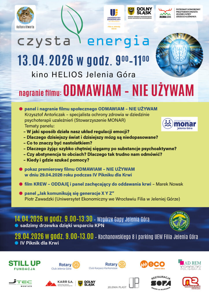 plakat czysta energia nagranie filmu "odmawiam - nie używam"